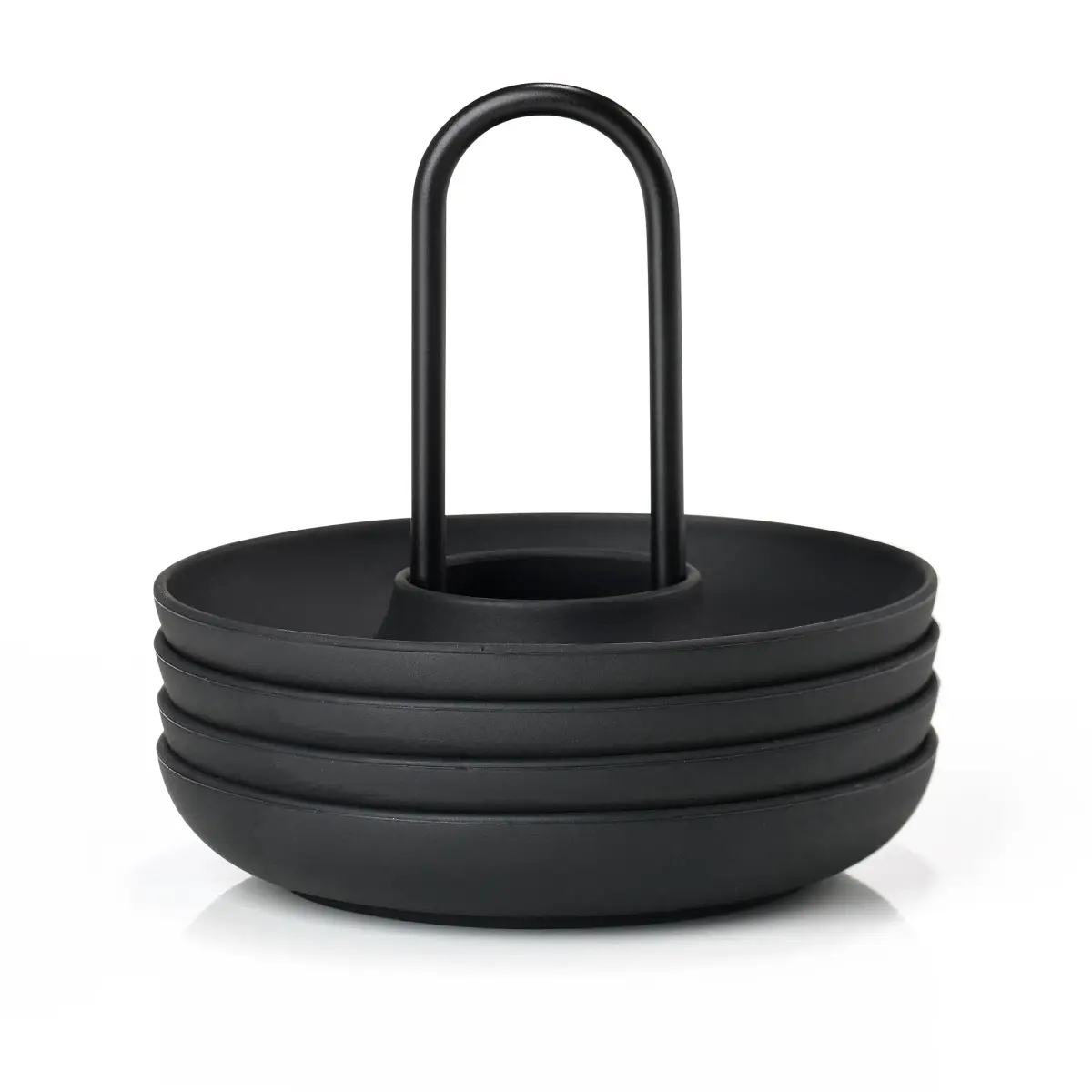Singles eggeglass 4 -pack med beholder, Black