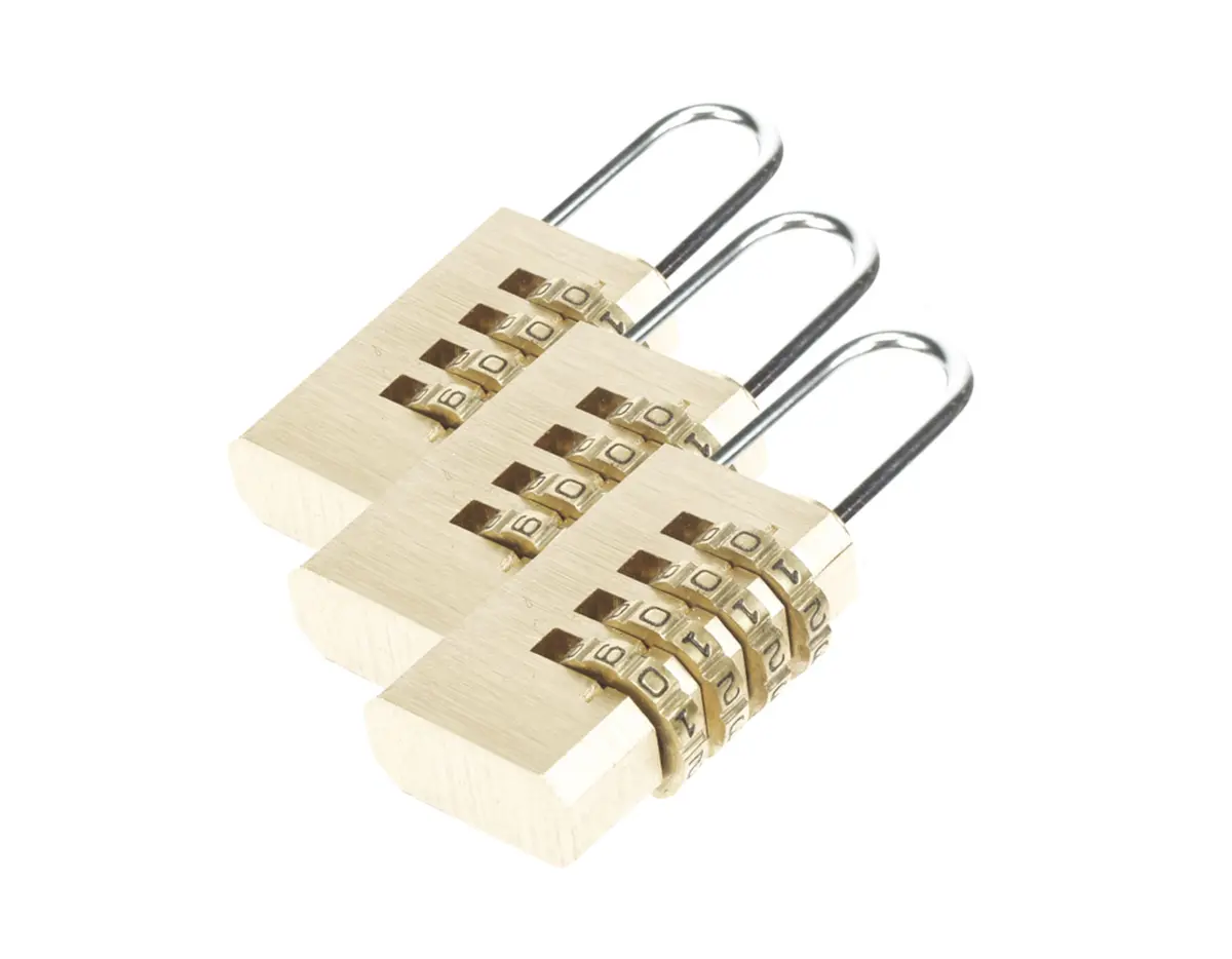 Kombinasjonslås 20 mm 3-pk.