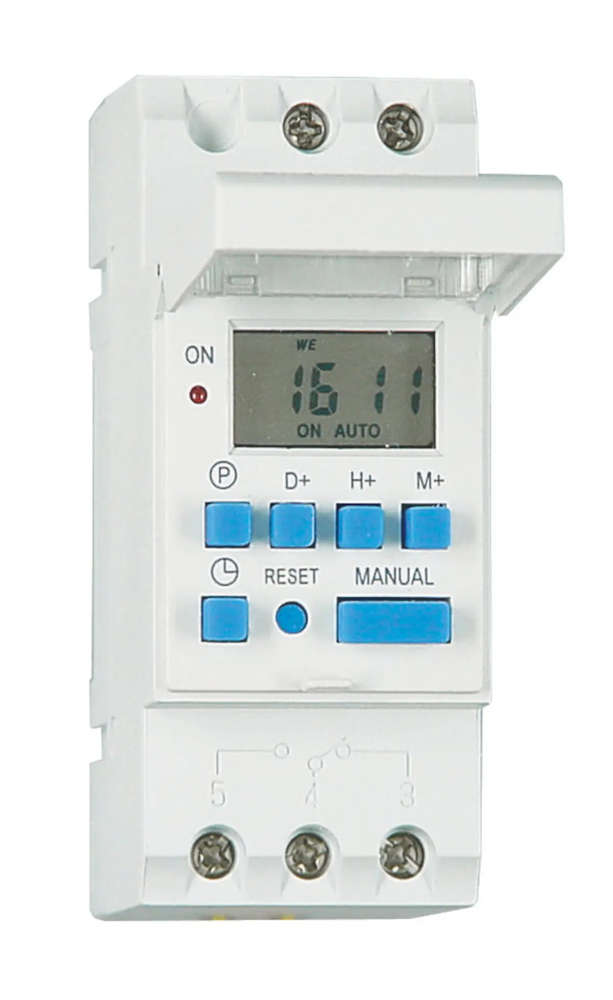 Malmbergs Digital timer for DIN-skinne