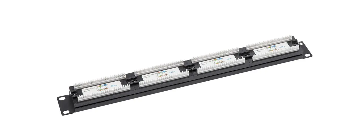 19"-patchpanel UTP Cat. 6, 24 porter