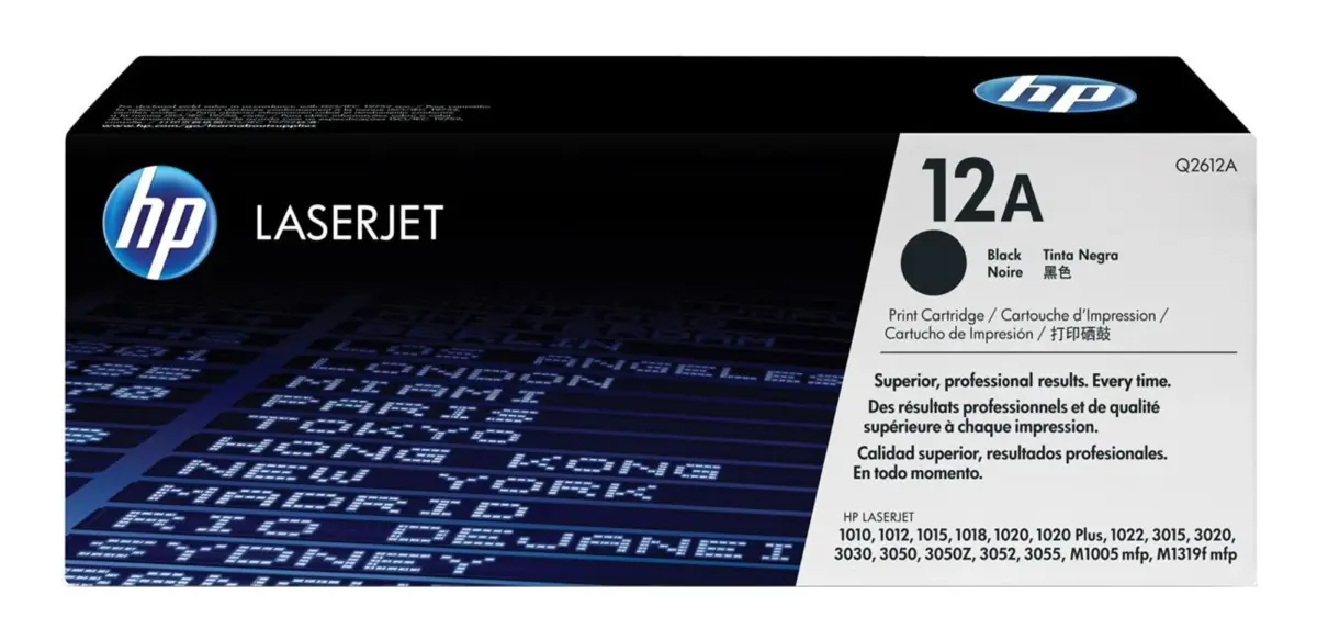 HP Toner 12A - Svart