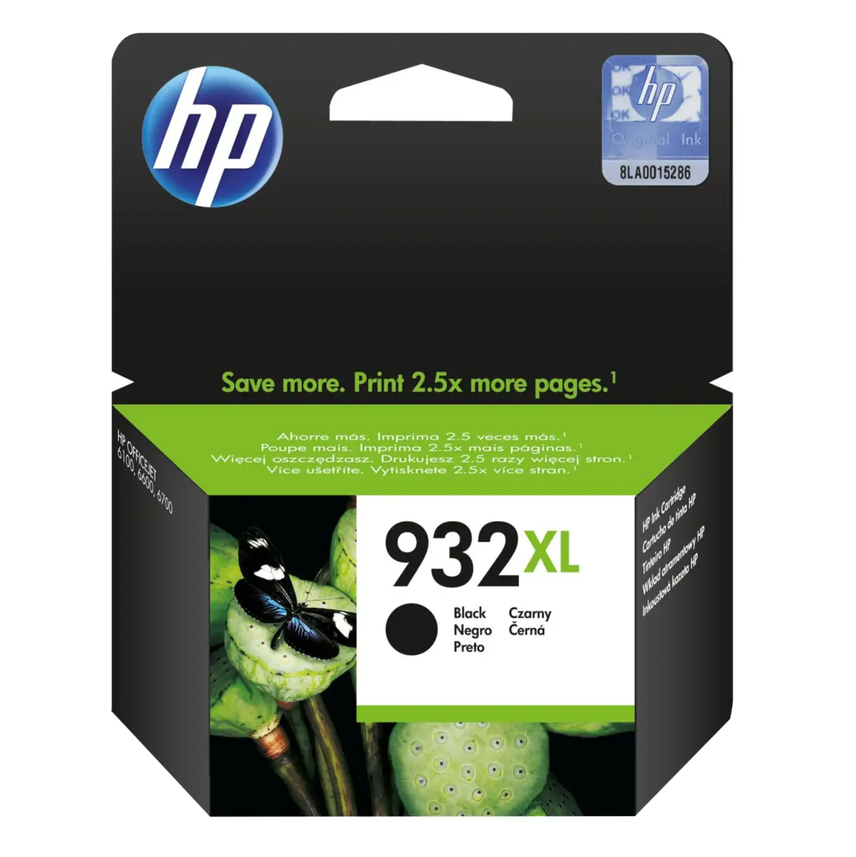 HP nr 932XL - Svart