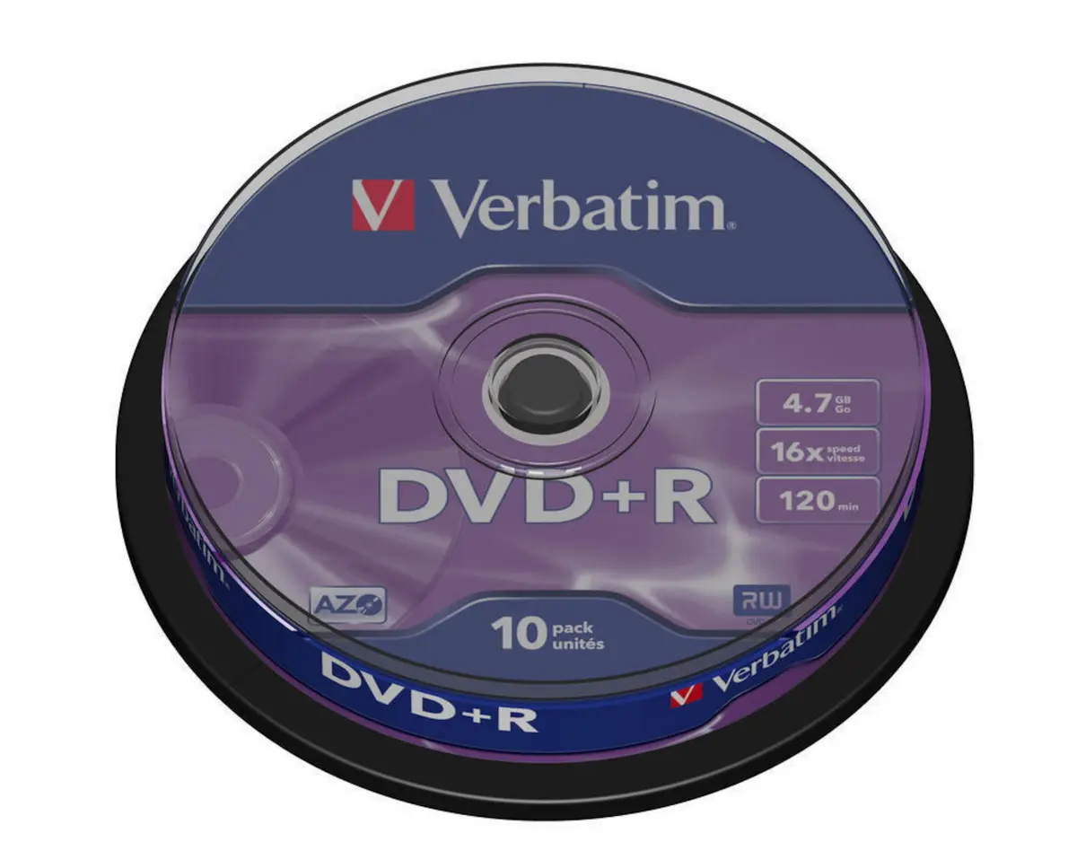 Verbatim DVD+R på spindel 10-pk.