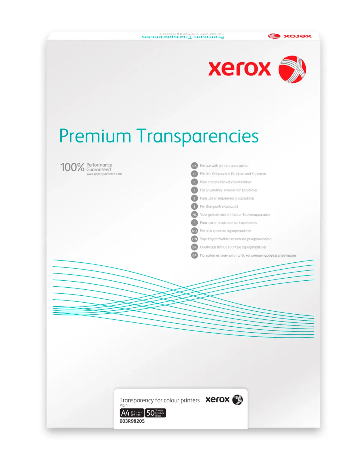 Xerox Overheadpapir Laser A4 50-pk.