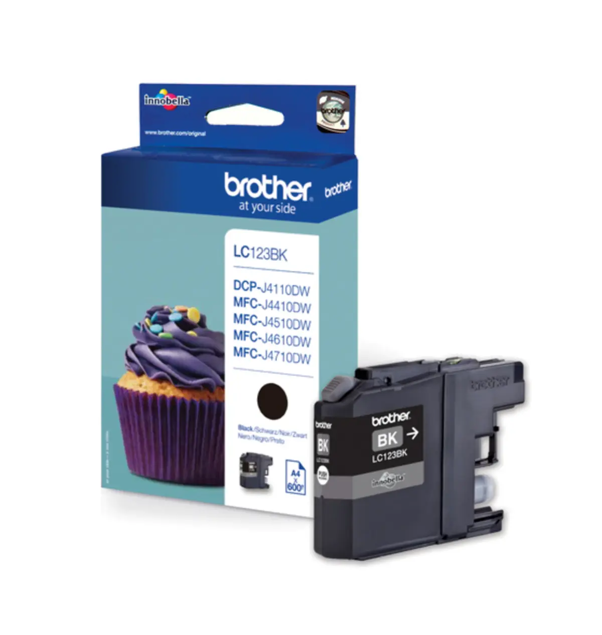 Brother LC123BK Blekkpatron Svart