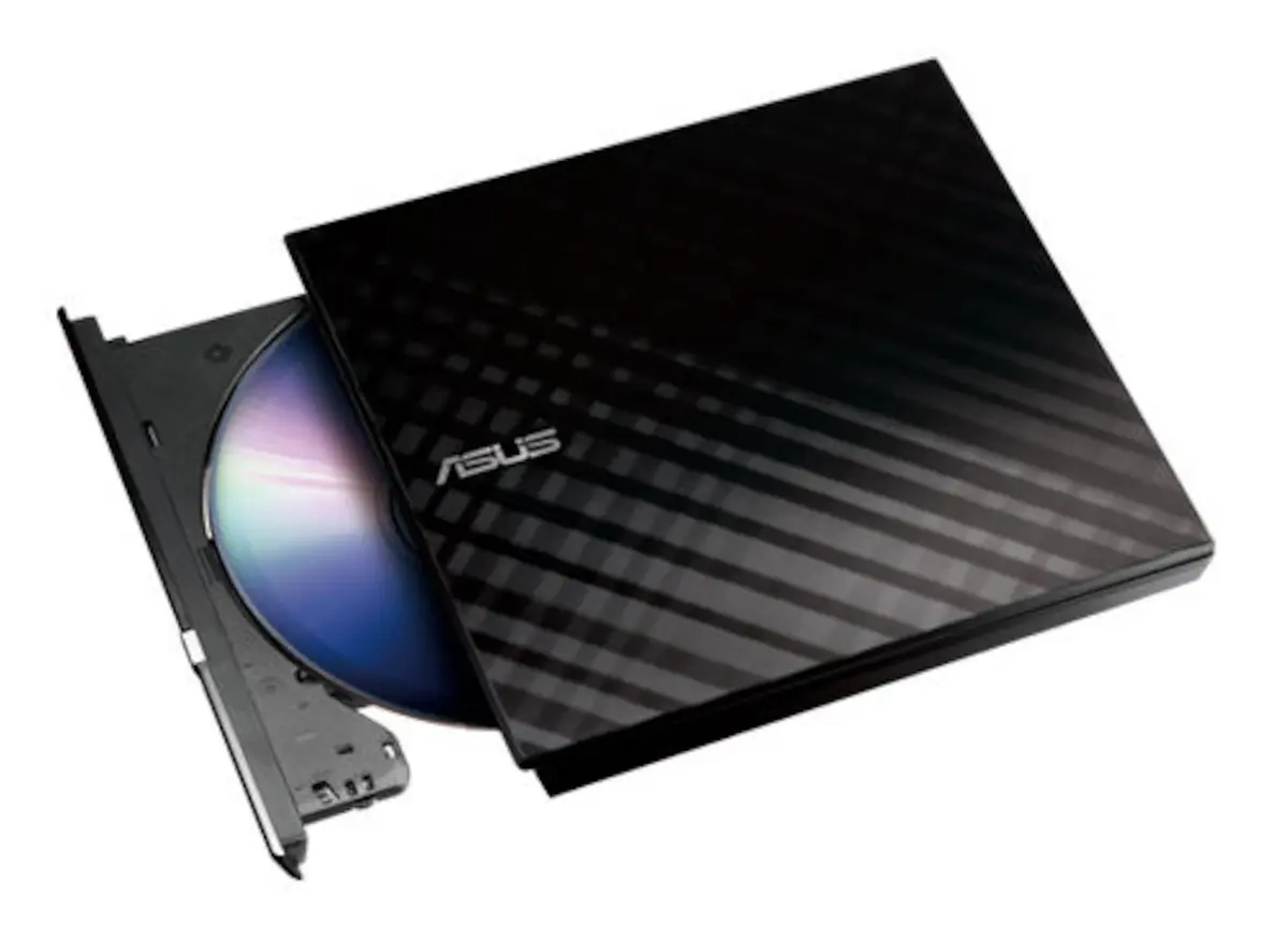 Asus External Slim DVD-brenner og leser Svart
