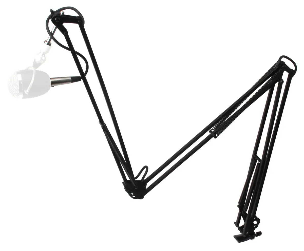 Mikrofonarm med bordfeste, 3-leddet