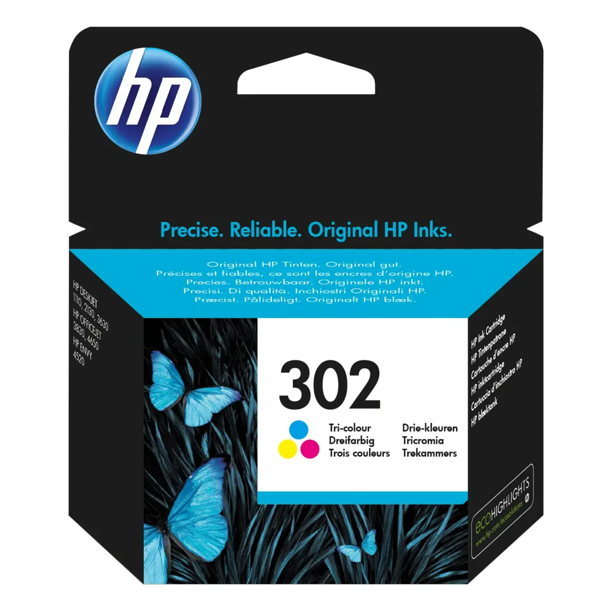 HP 302 blekkpatron, flere farger