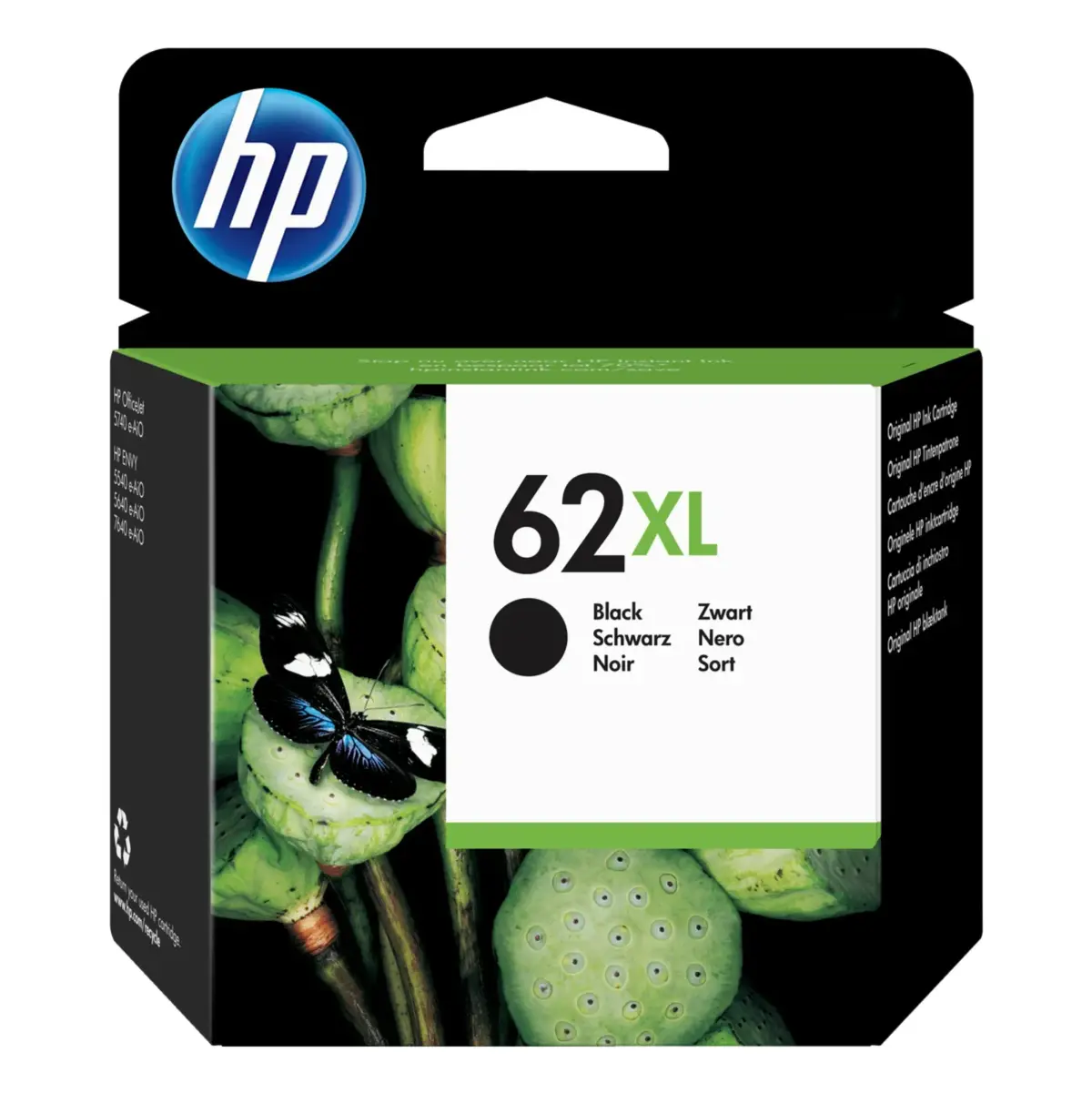 HP 62 XL blekkpatron, svart