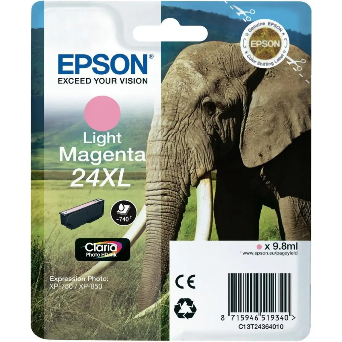 Epson T2433 Blekkpatron XL Lys magenta