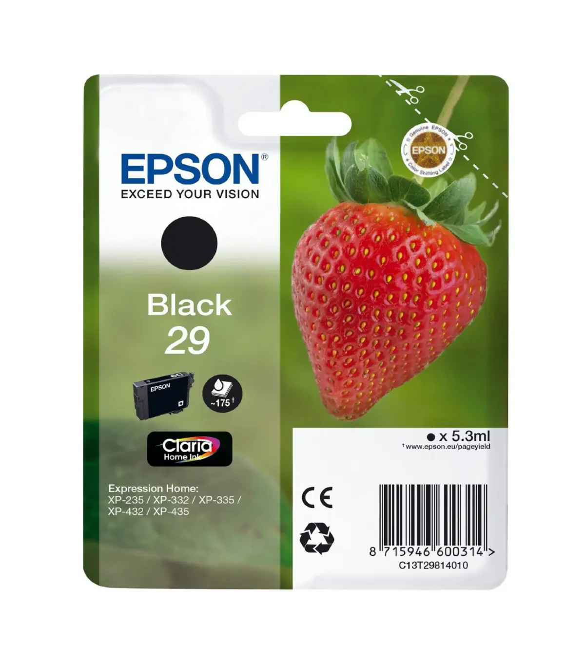 Epson T2981 blekkpatron, svart
