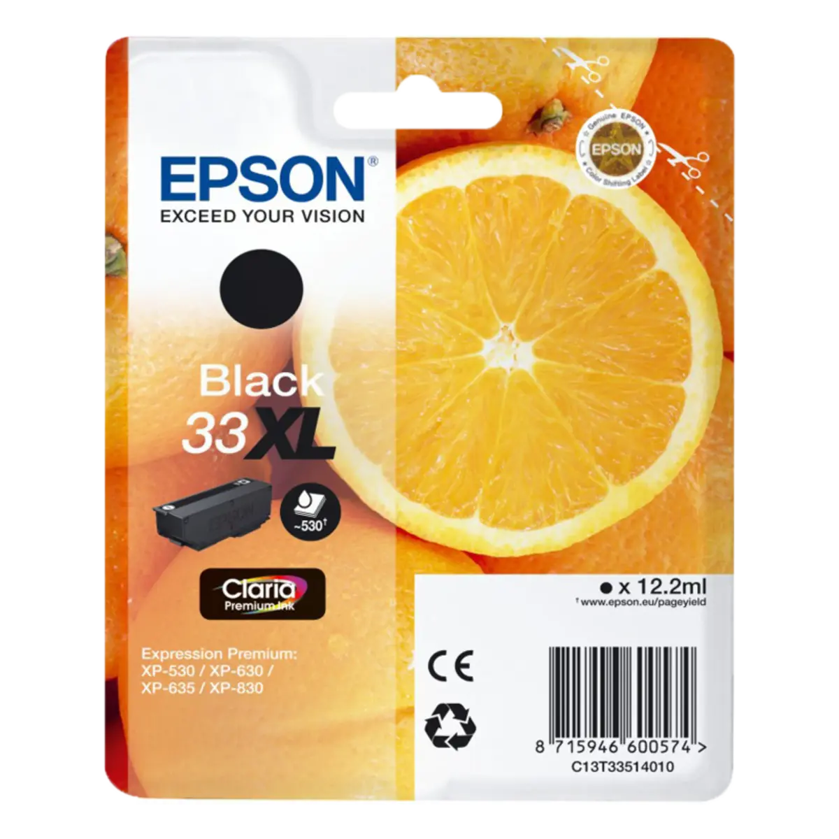 Epson T3351 blekkpatron, svart XL