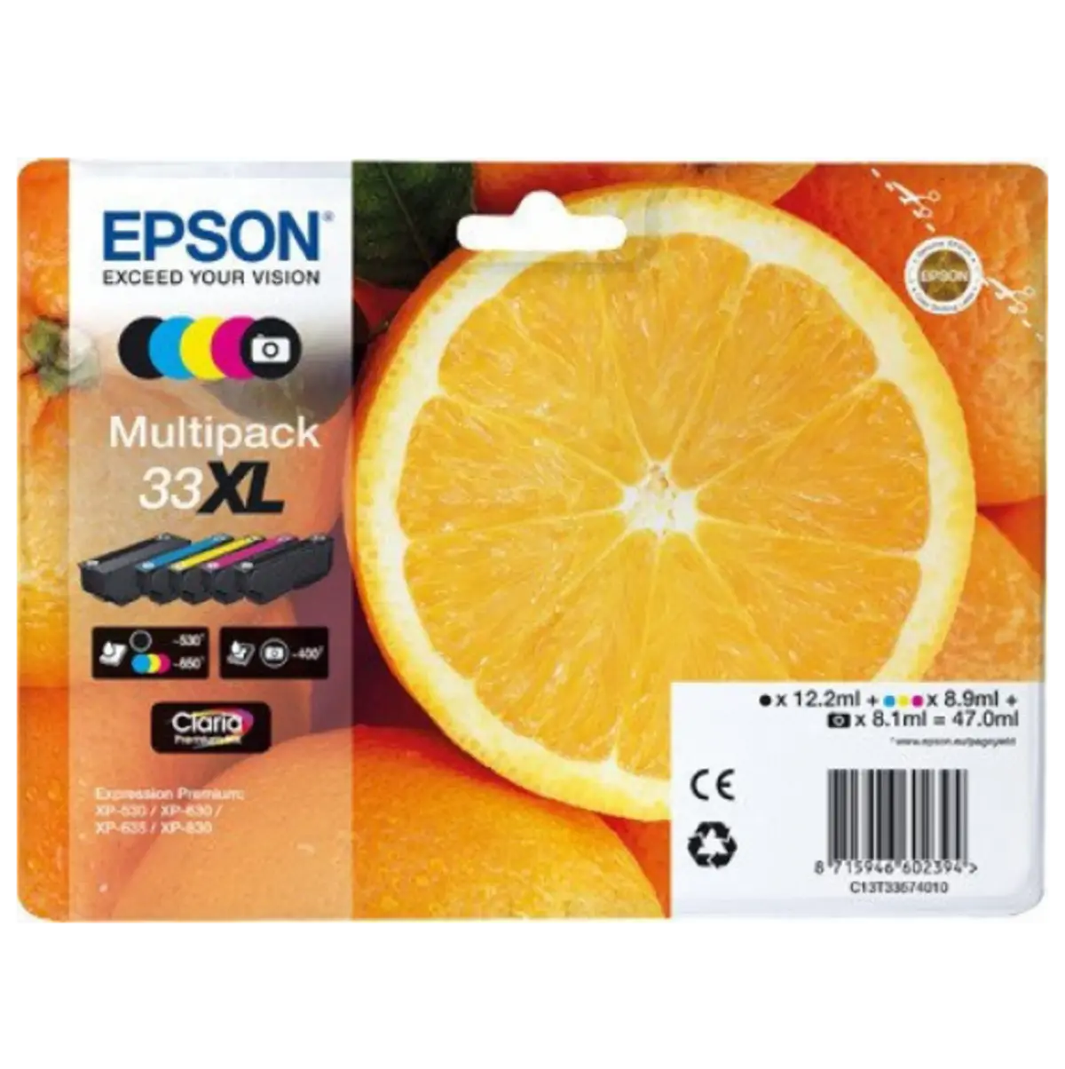 Epson T3357 blekkpatron, 5-pk.
