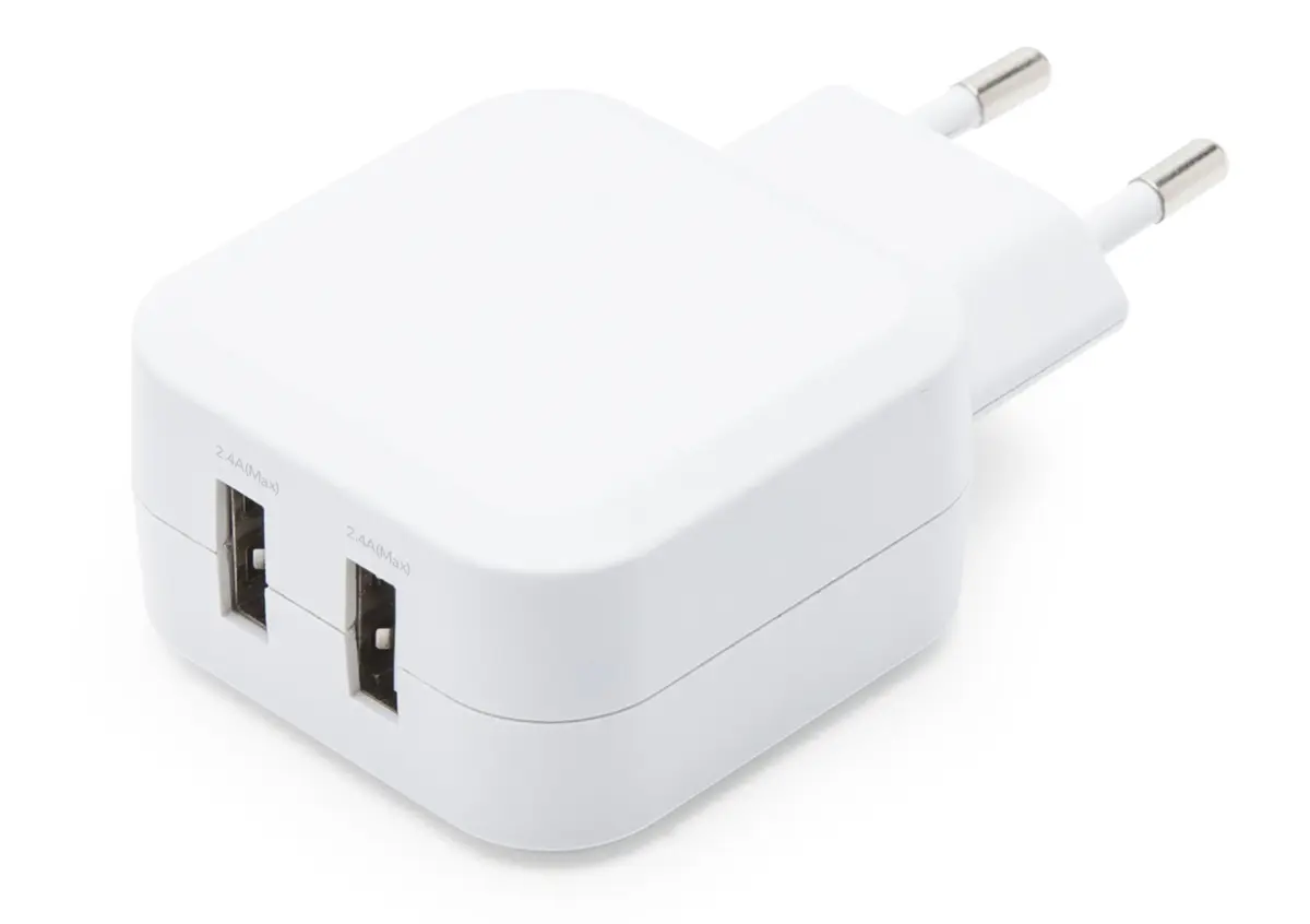 Linocell 4,8 A USB-lader med to porter