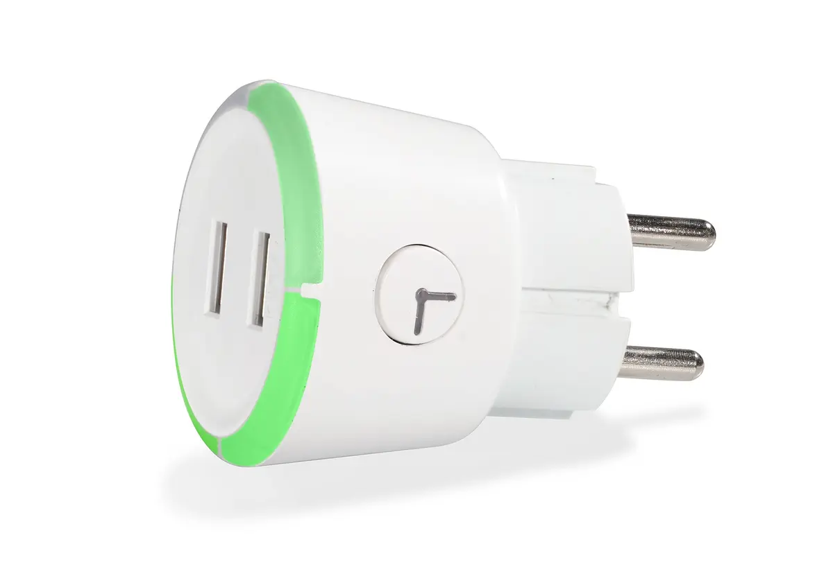 Capidi USB-sikkerhetstimer med to porter - 3,4 A Hvit