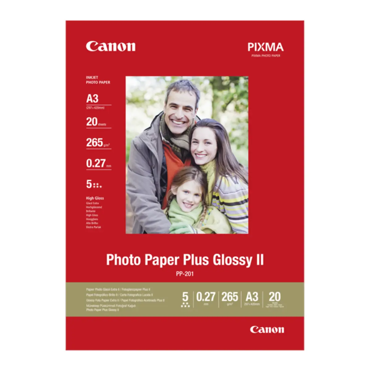 Canon Pus Glossy II Fotopapir A3 20-pk.