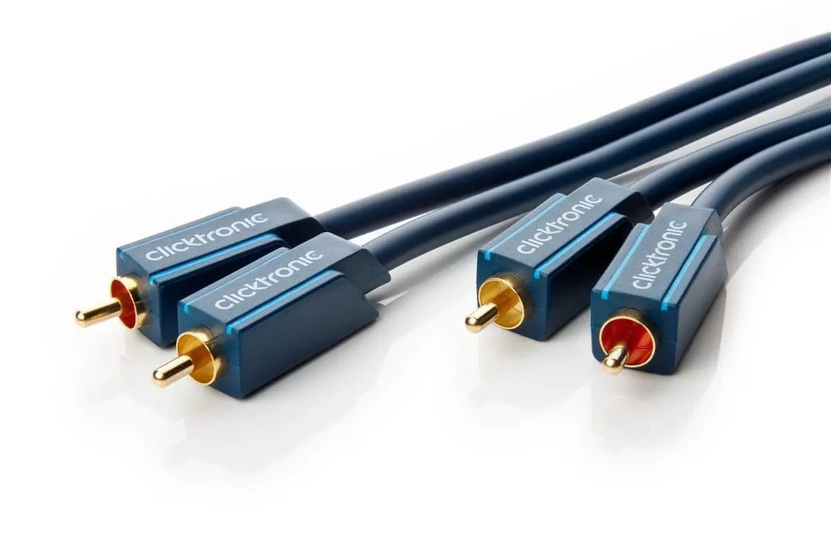 Clicktronic Stereolydkabel 2x RCA 0,5 m