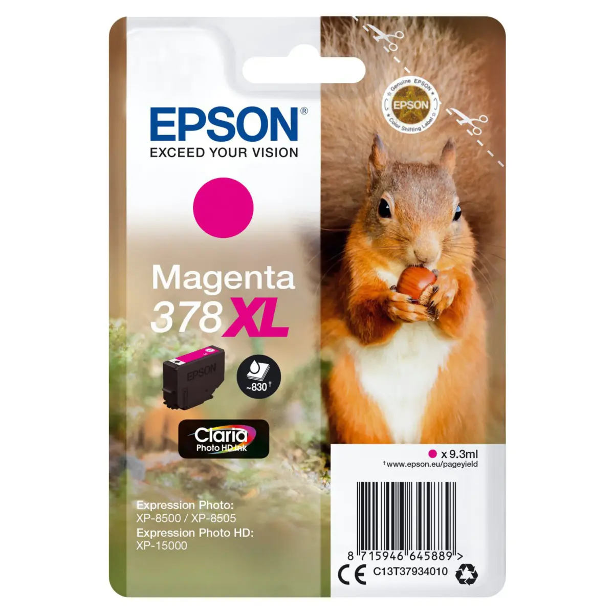 Epson T378 XL Blekkpatron Magenta