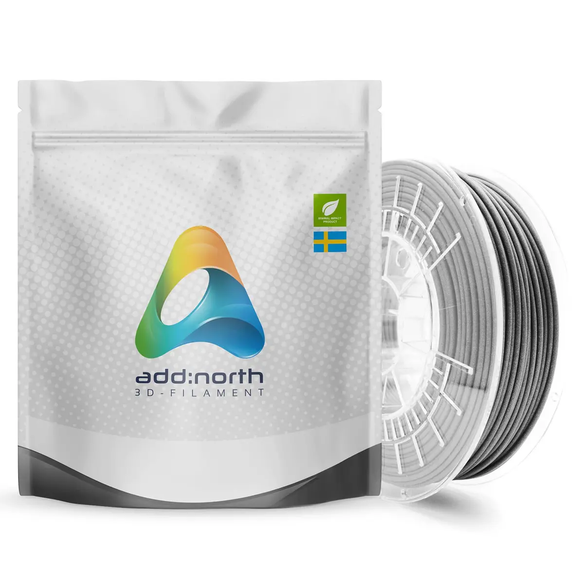 Addnorth Textura Flare-filament for 3D-skrivere 1,75 mm Grå
