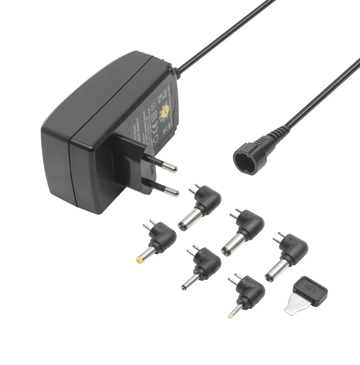 Luxorparts Justerbar strømadapter 9–24 V (DC) 24 W