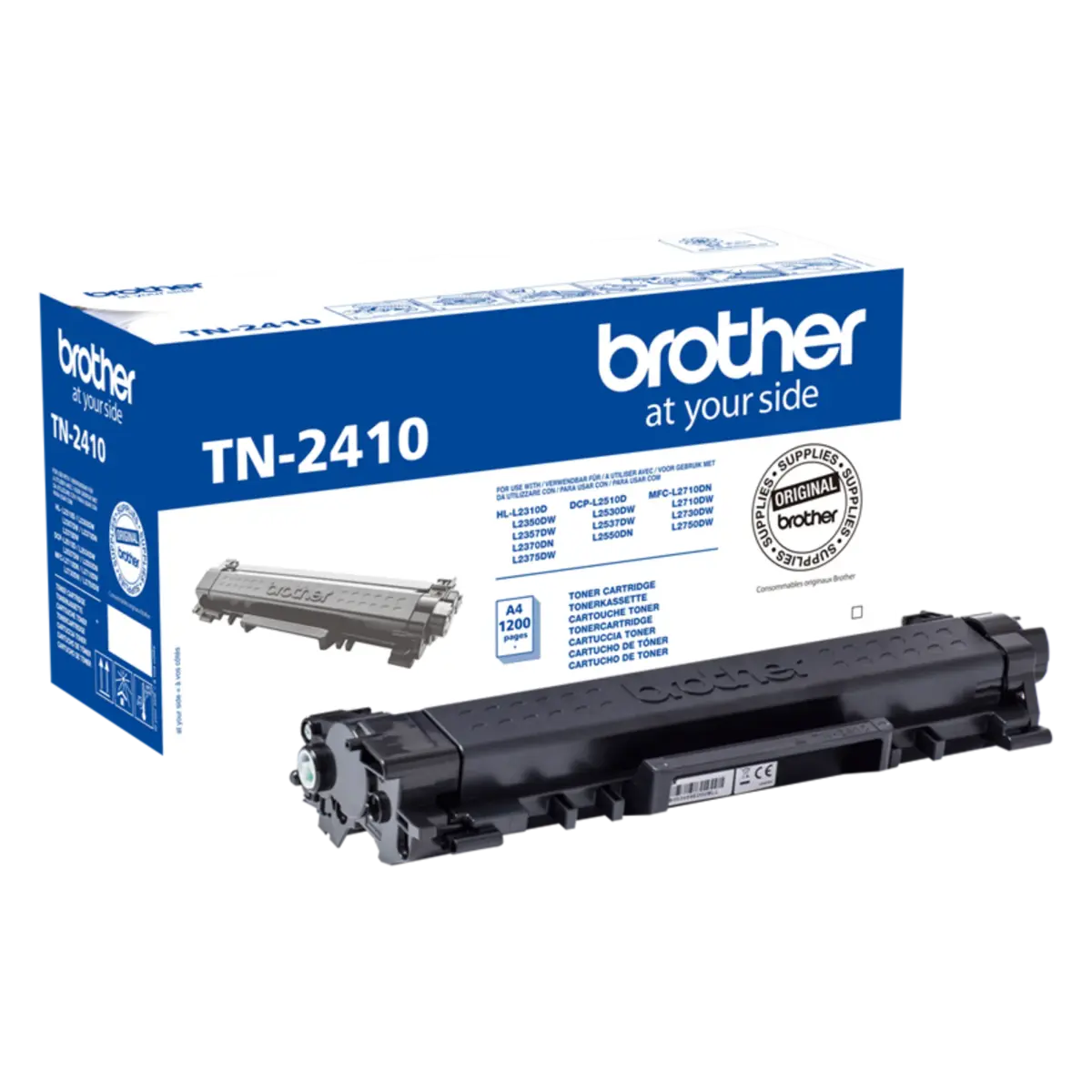 Brother Toner TN-2410 - Svart