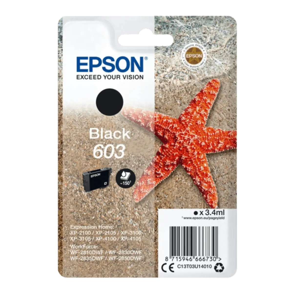 Epson T03U1 Blekkpatron - Svart
