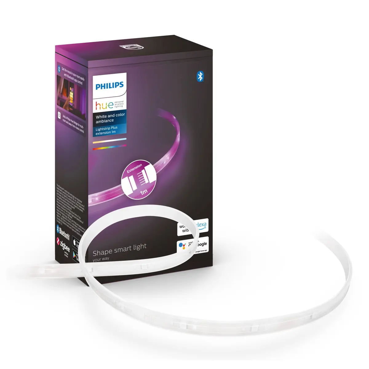 Philips Hue Extension Lightstrip Plus V4 Forlenger til LED-list