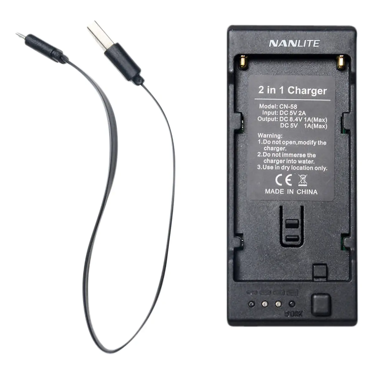 Nanlite CN-58 Batterilader for NP-batterier