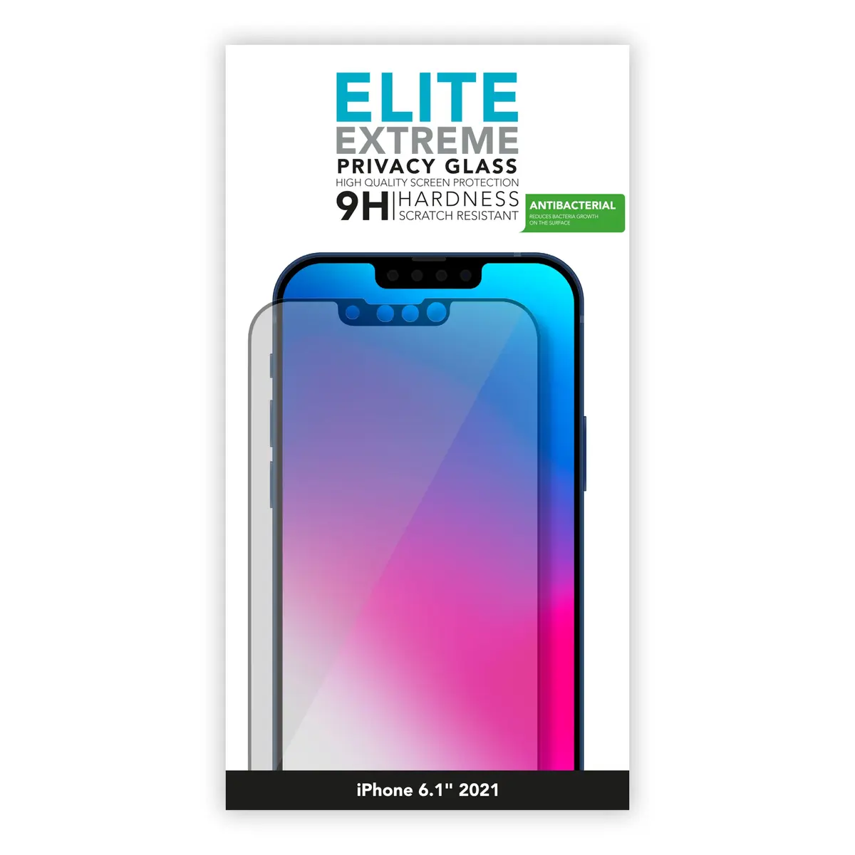 Linocell Elite Extreme Privacy Glass Skjermbeskytter for iPhone 13, 13 Pro, 14, 16e og 17e