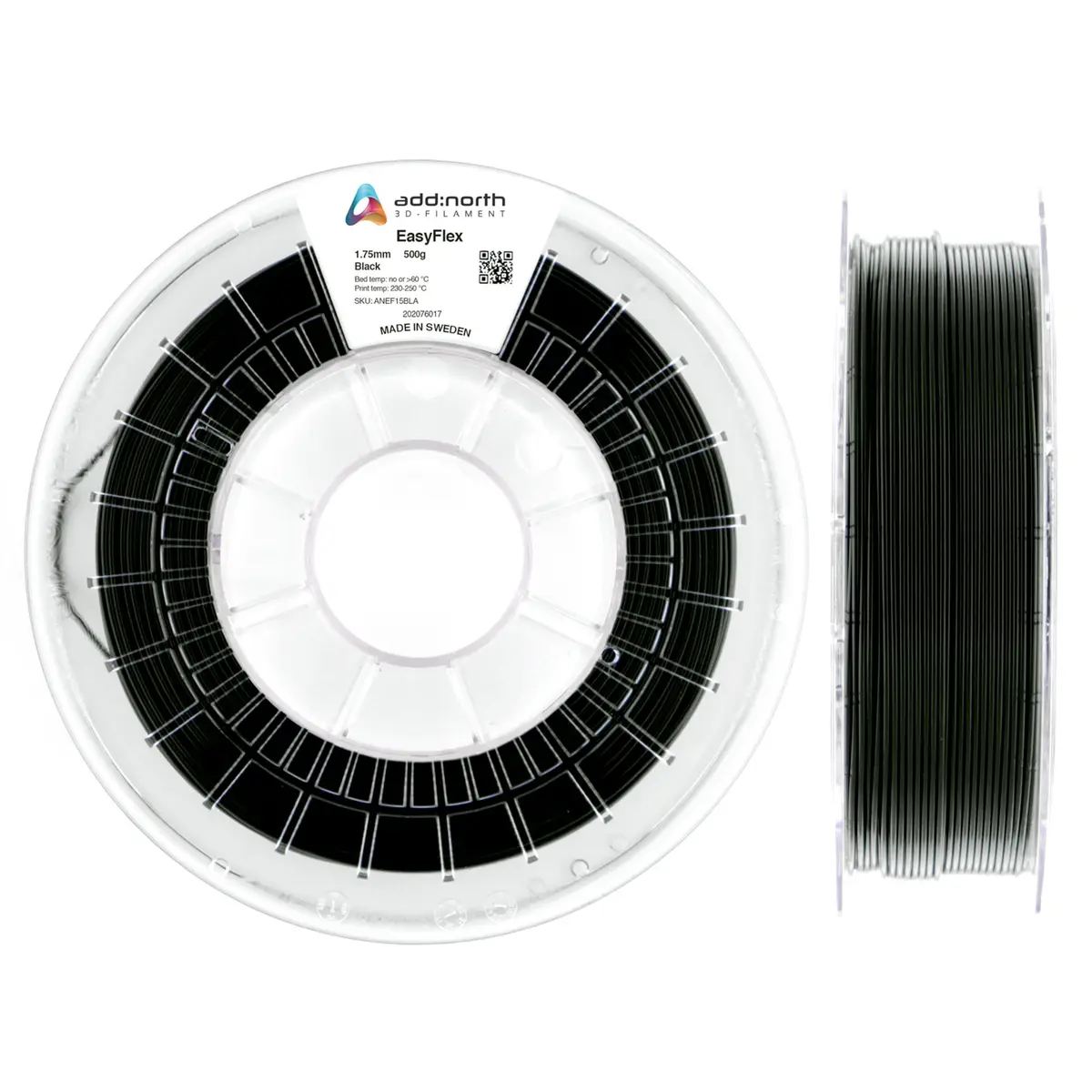 Addnorth Easyflex TPU-filament 95A Svart