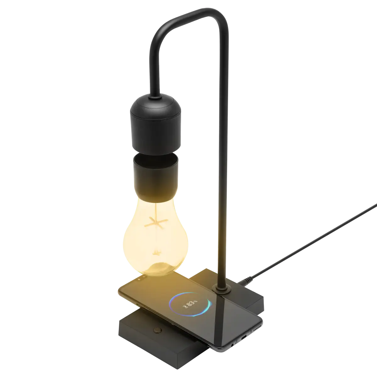 Cleverio Svevende bordlampe Svart