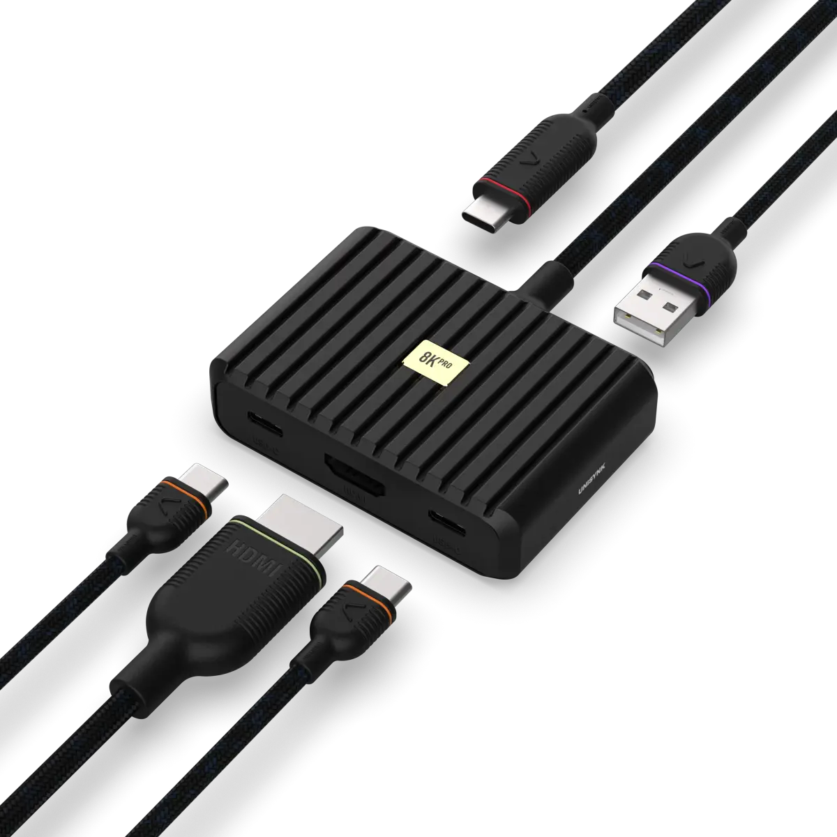 Unisynk USB-C-Hub 5 porter 8K