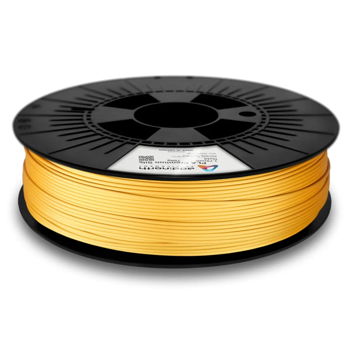 Addnorth PLA Premium Silk Filament for 3D-skriver - 1,75 mm Gull