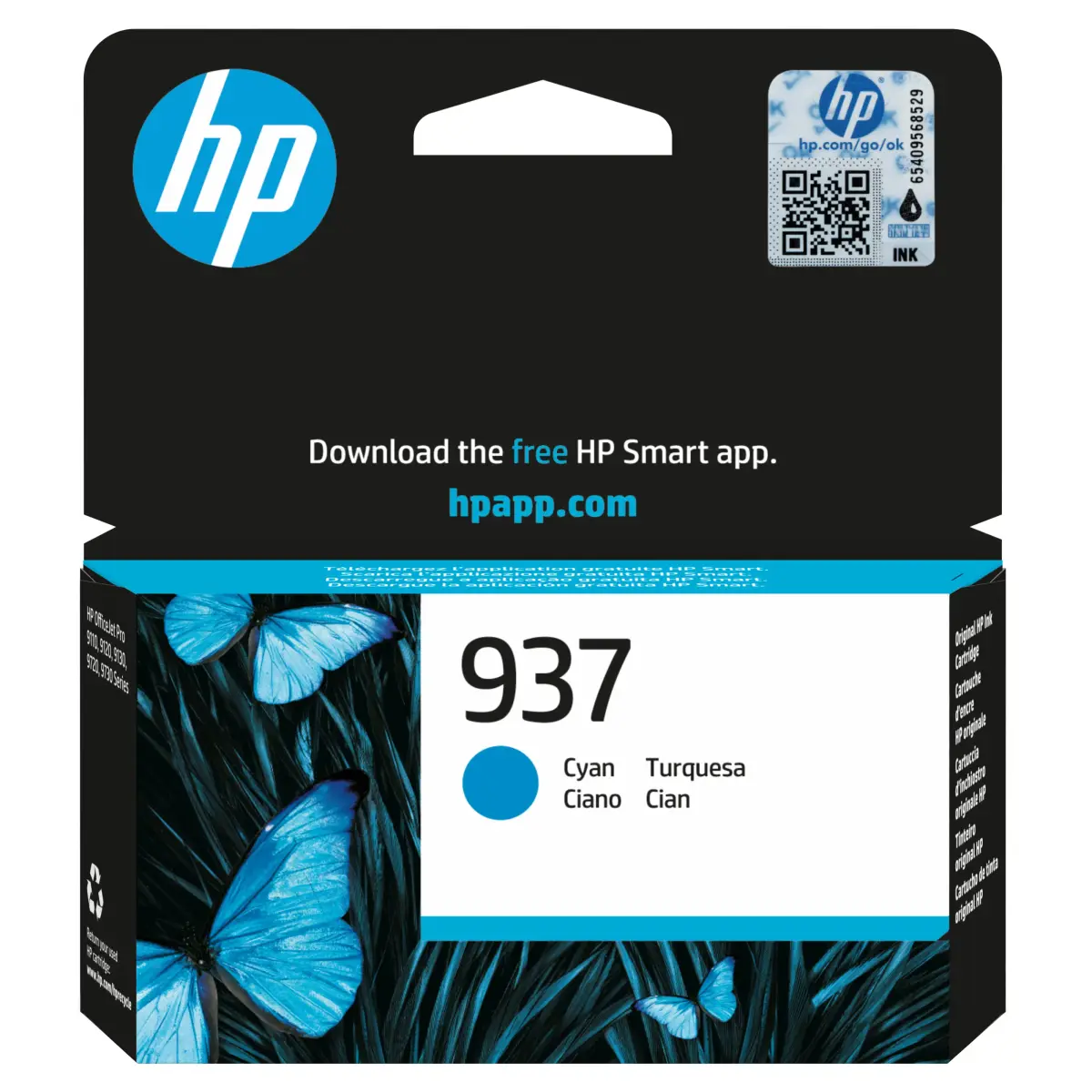 HP 937 Blekkpatron - Cyan