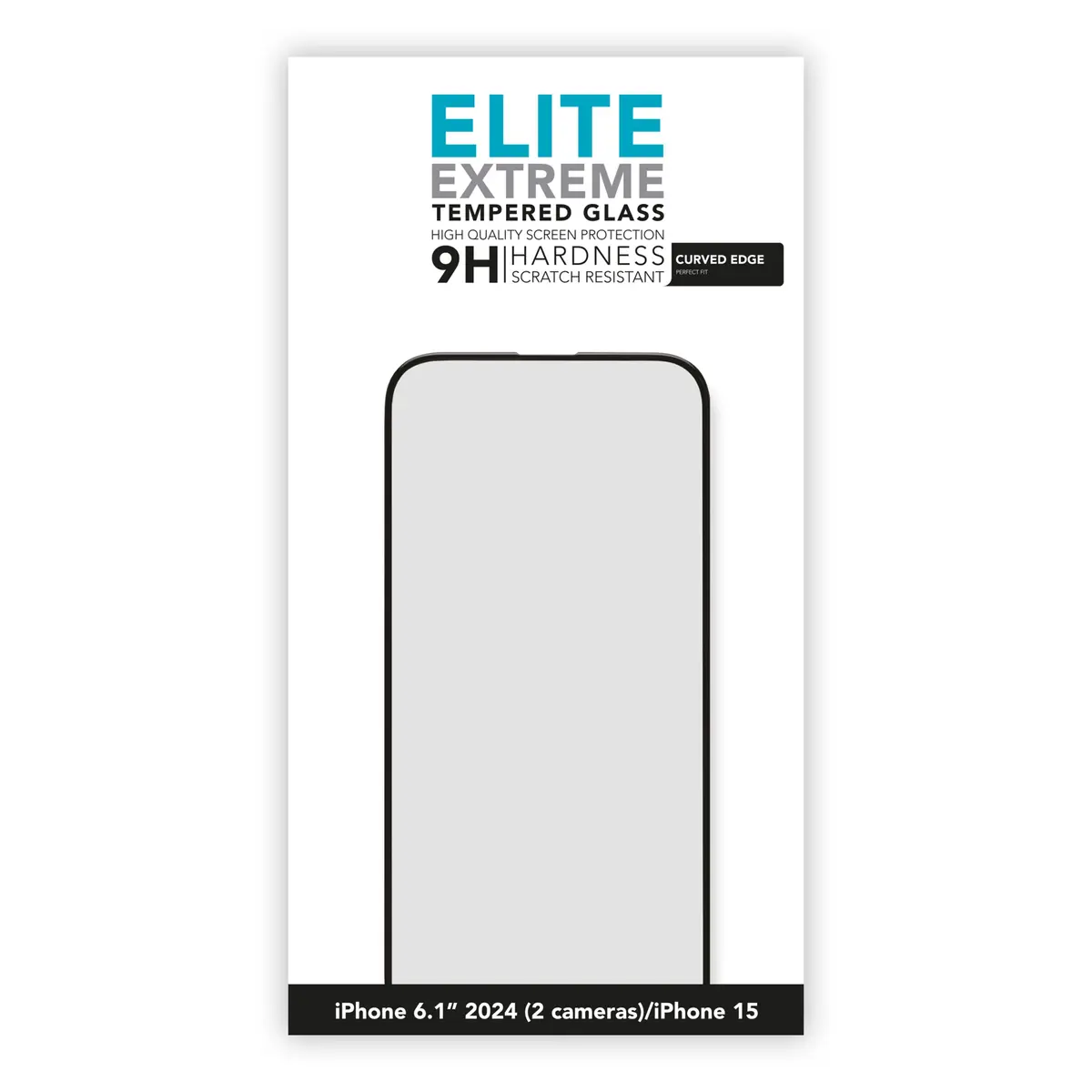 Linocell Elite Extreme Curved Skjermbeskytter for iPhone 16 og 15