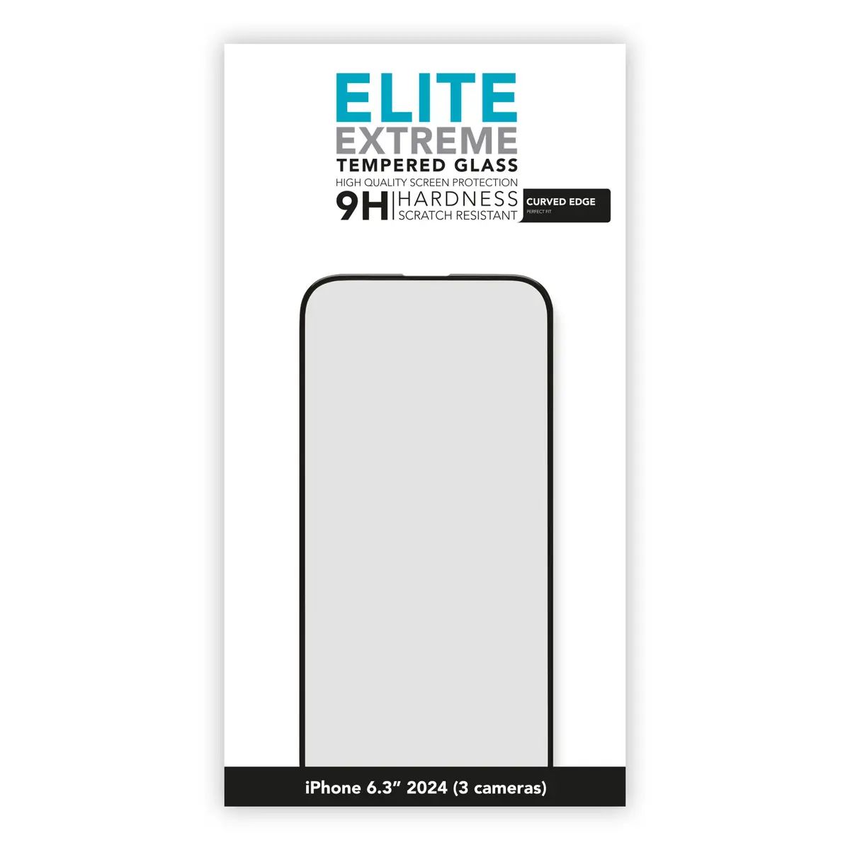 Linocell Elite Extreme Curved Skjermbeskytter for iPhone 16 Pro