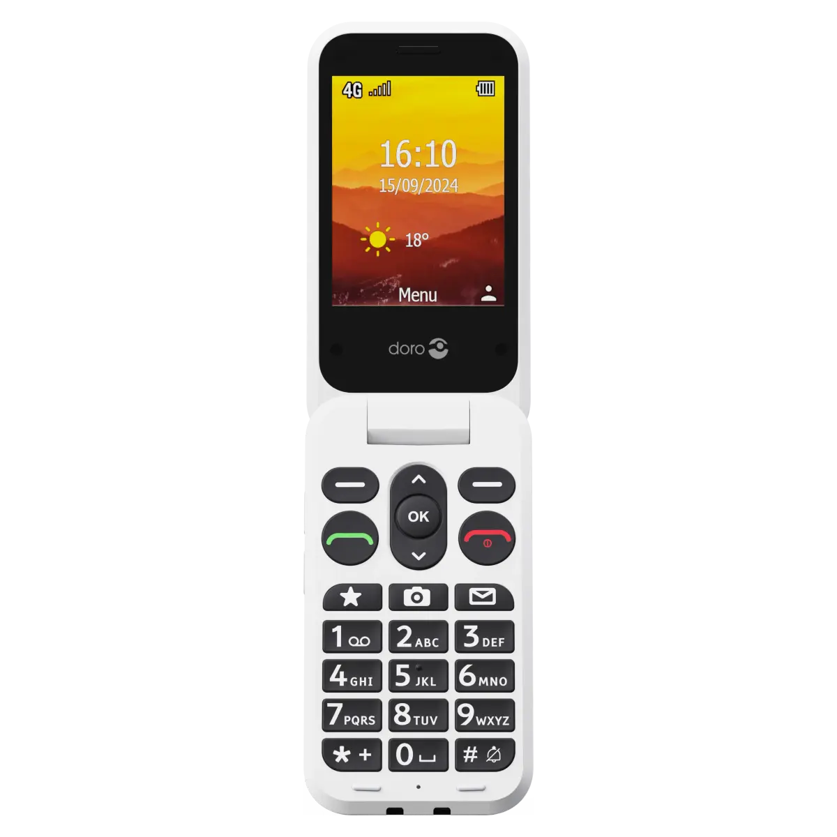 Doro Leva L31 Mobiltelefon 4G Svart/hvit
