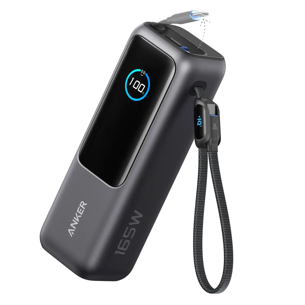 Anker Powerbank 165 W 25000 mAh med kabler