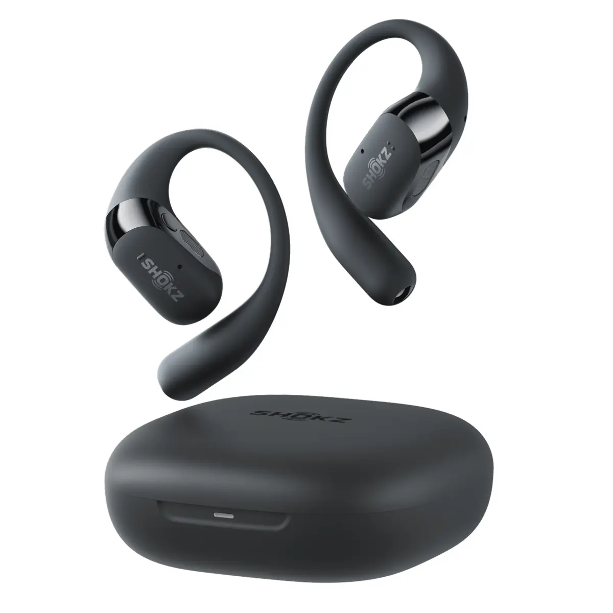 Shokz OpenFit 2+ open-ear-hodetelefoner Svart