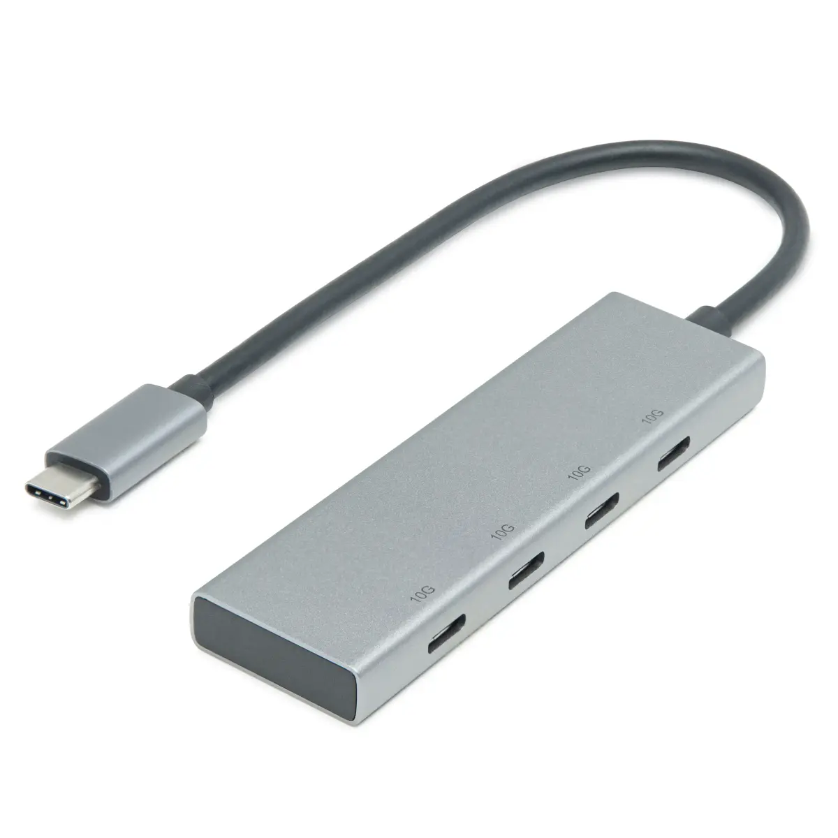 Plexgear USB-C-hub med 4 porter