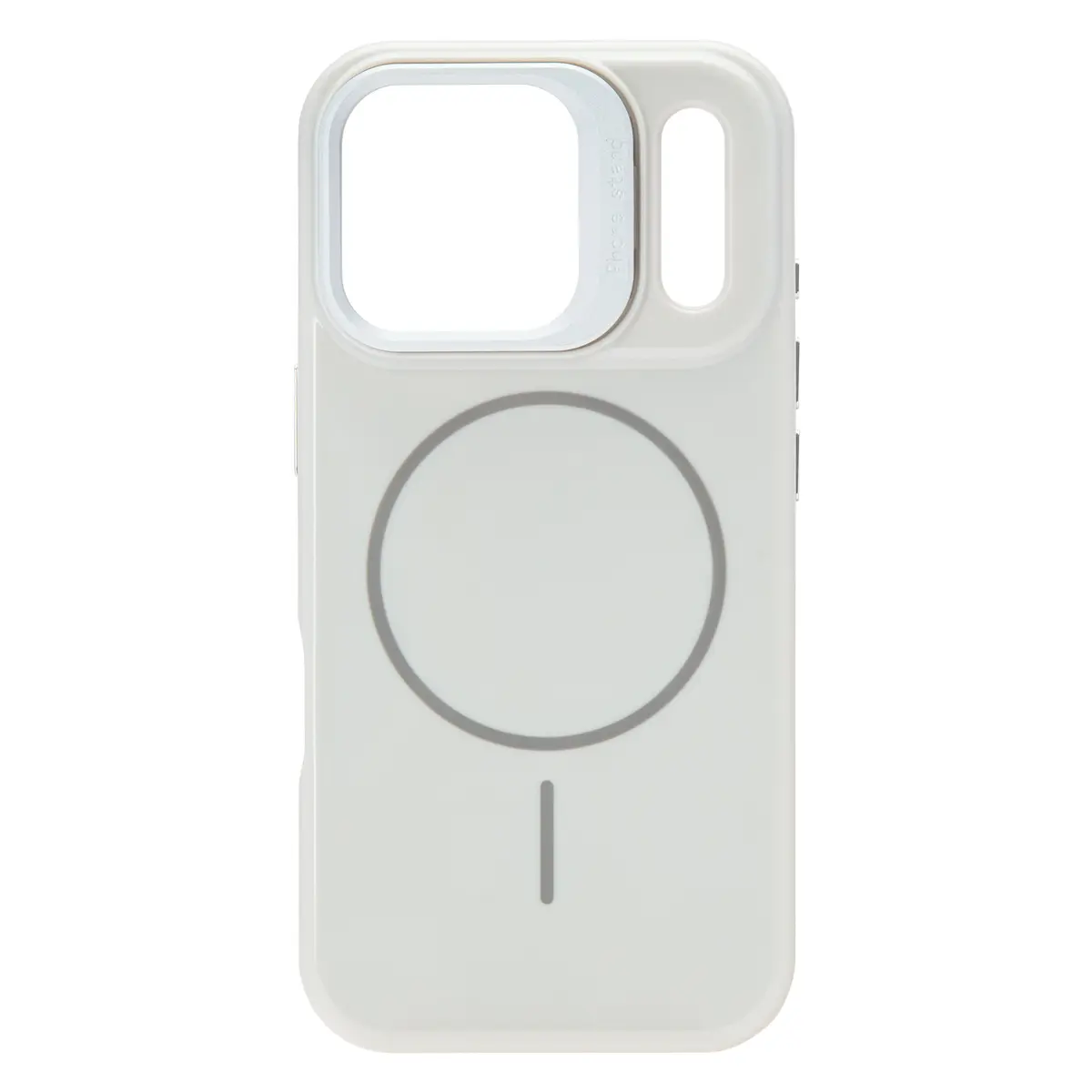 Linocell Flip Stand Case Mobildeksel for iPhone 17 Pro Hvit