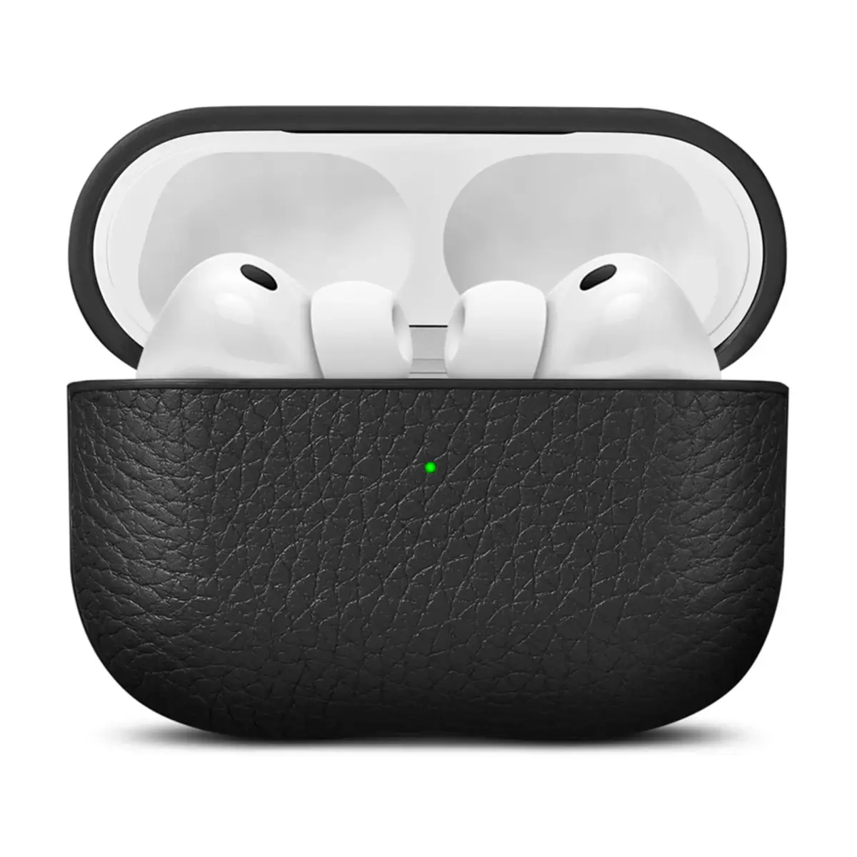 WOOLNUT Deksel i skinn til AirPods Pro 3-ladeetui Svart