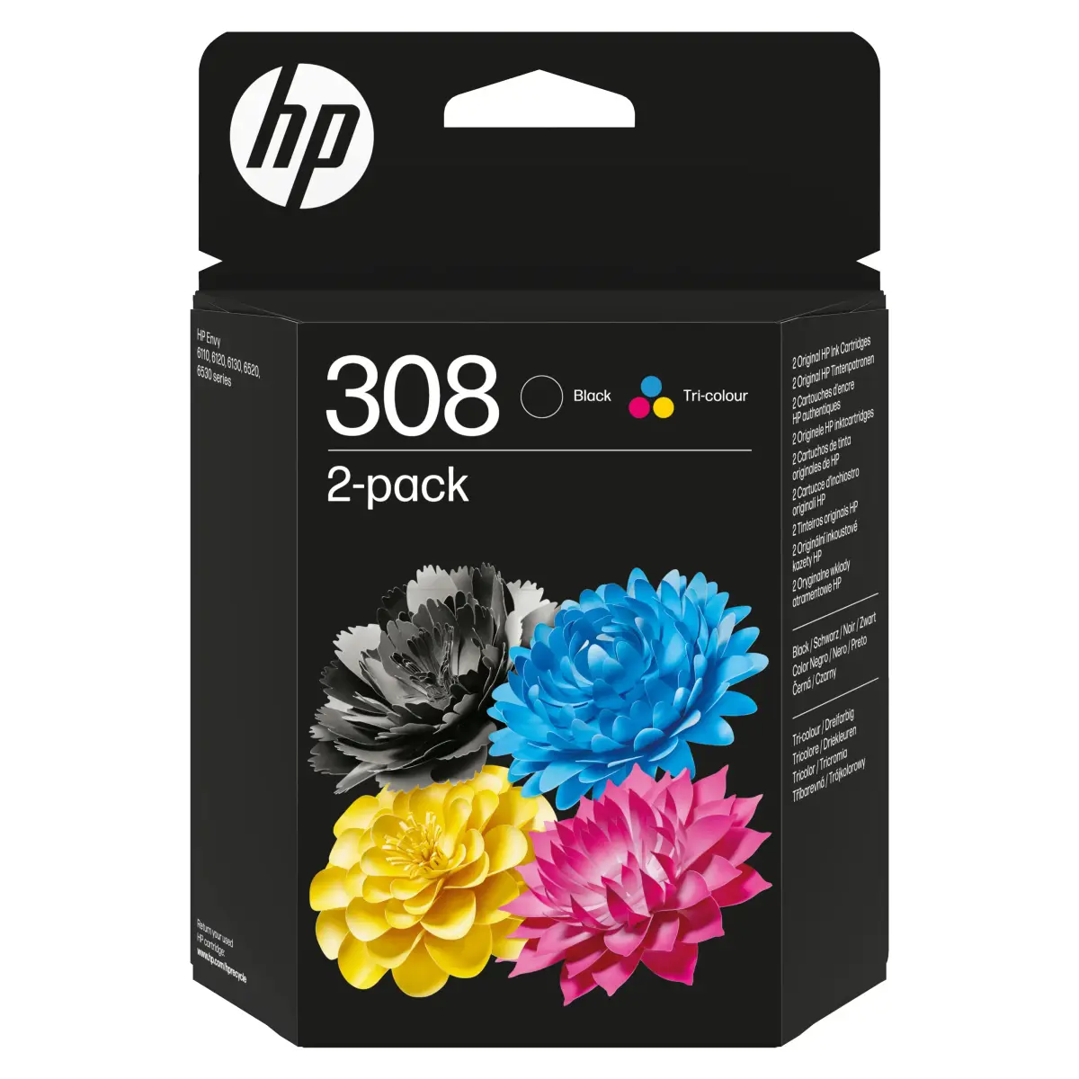 HP 308 Blekkpatron 2-pk. – svart og farger