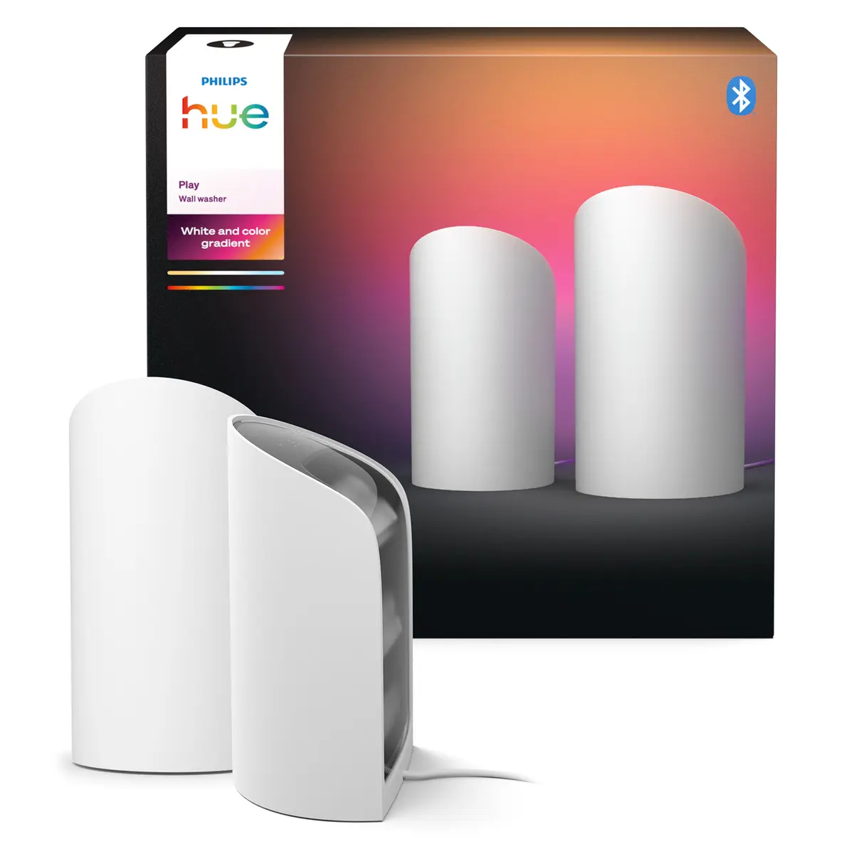 Philips Hue Hue Play Vegglys 2-pk. Hvit
