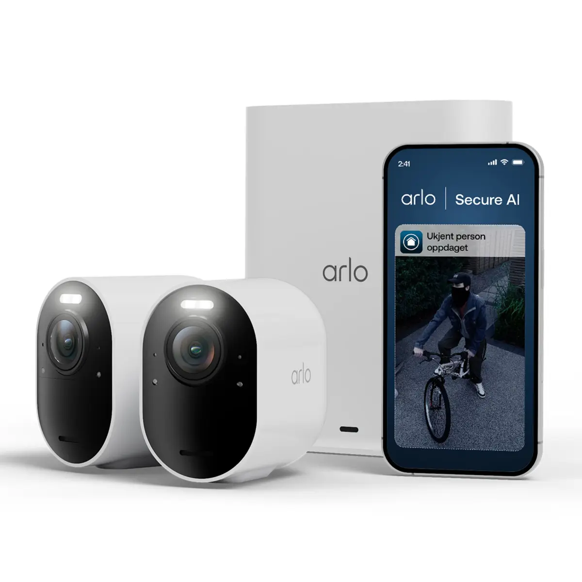 Arlo Ultra 3 4K – trådløst overvåkingskamera utendørs 2-pk.