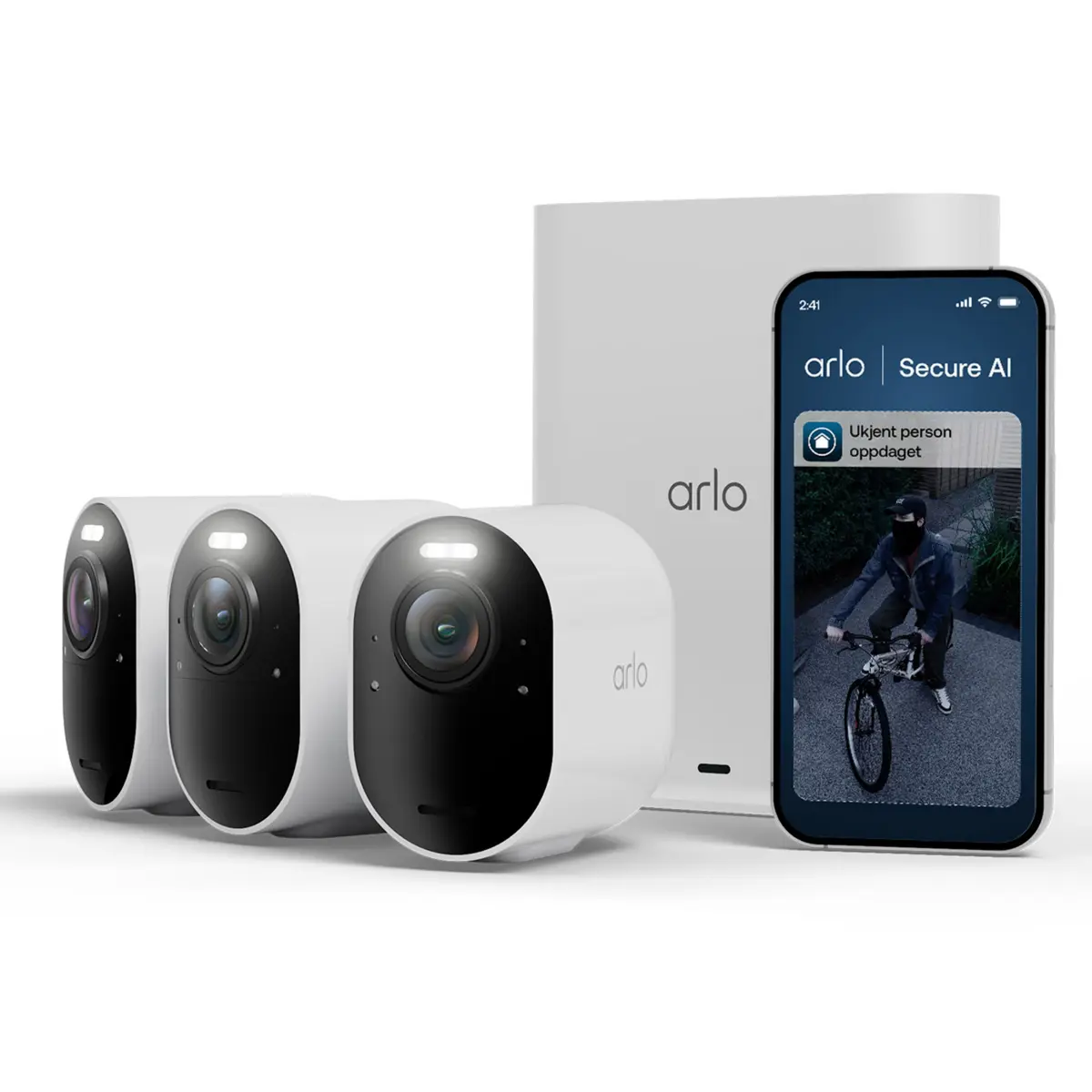 Arlo Ultra 3 4K – trådløst overvåkingskamera utendørs 3-pk.