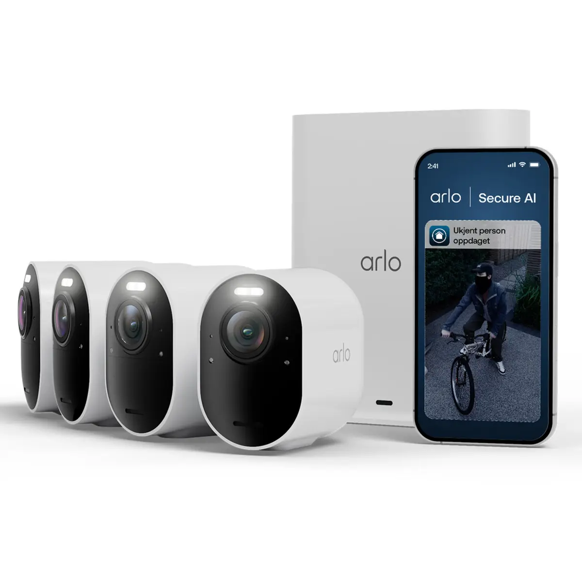 Arlo Ultra 3 4K – trådløst overvåkingskamera utendørs 4-pk.