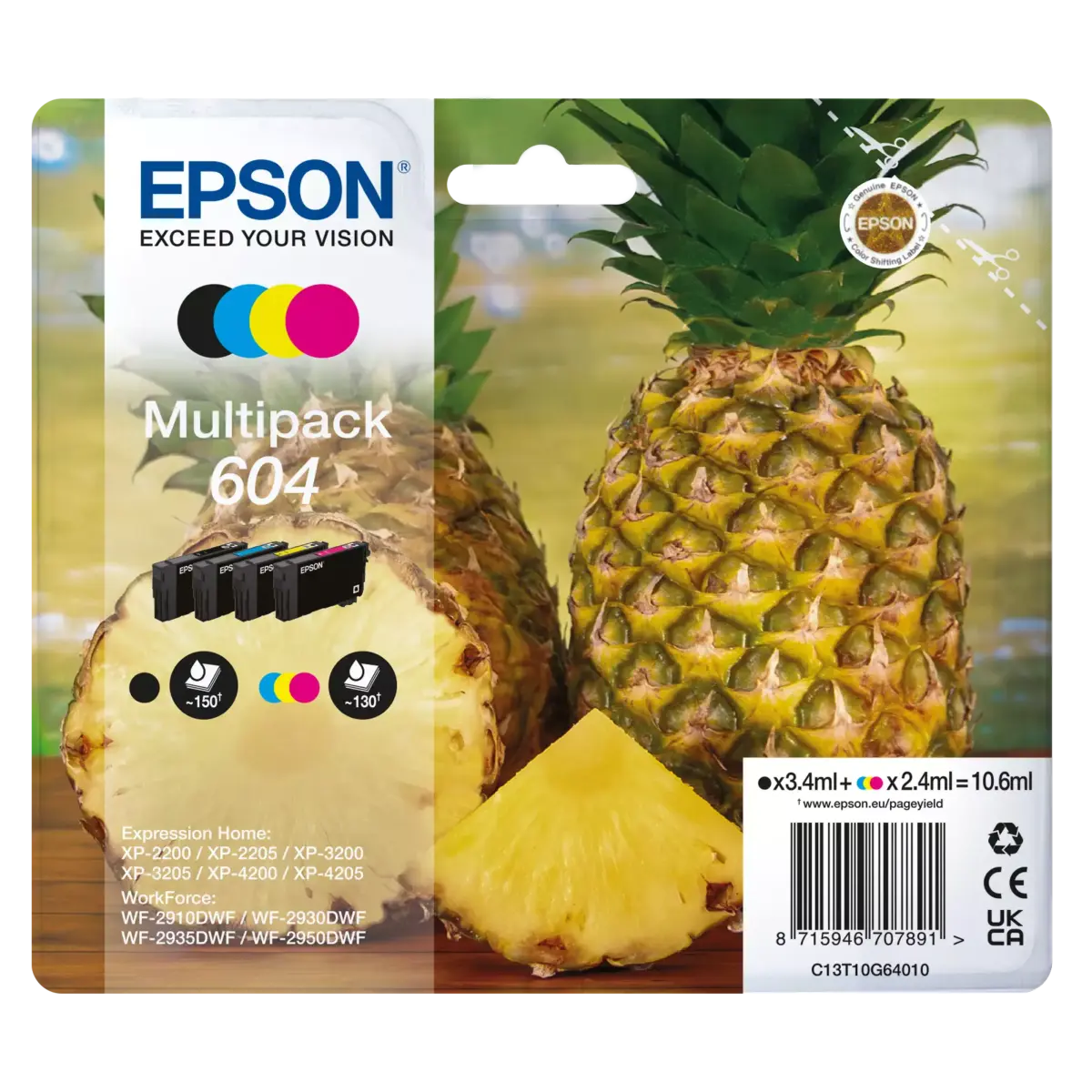 Epson 604 blekkpatroner i multipakke Standard