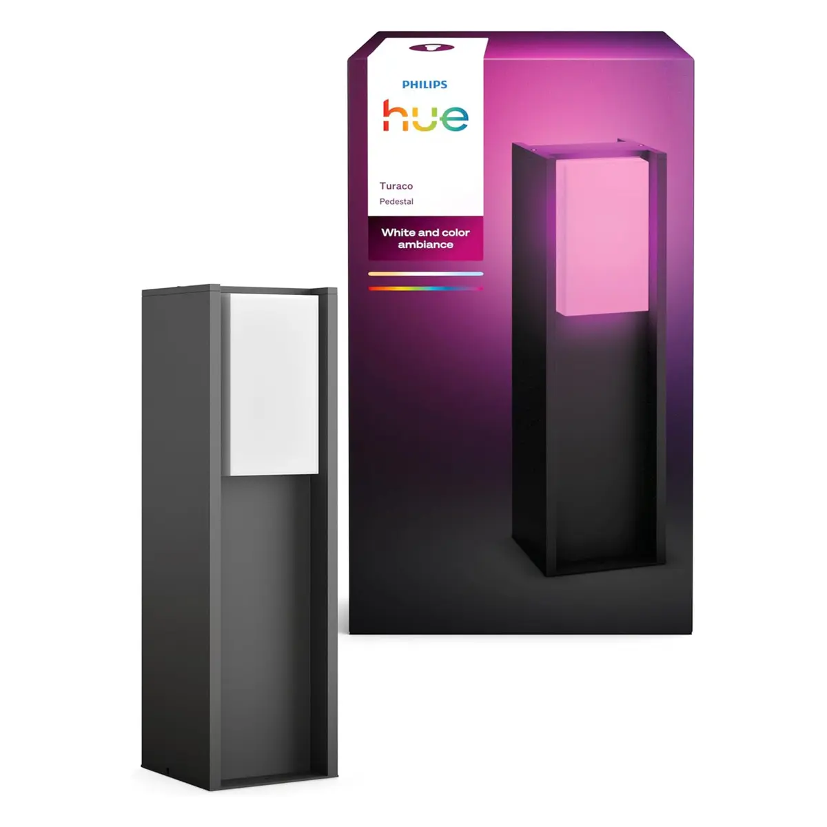 Philips Hue Turaco piedestallampe for utendørs bruk Antrasitt