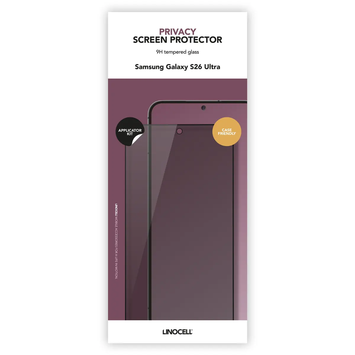Linocell Privacy skjermbeskytter for Samsung Galaxy S26 Ultra